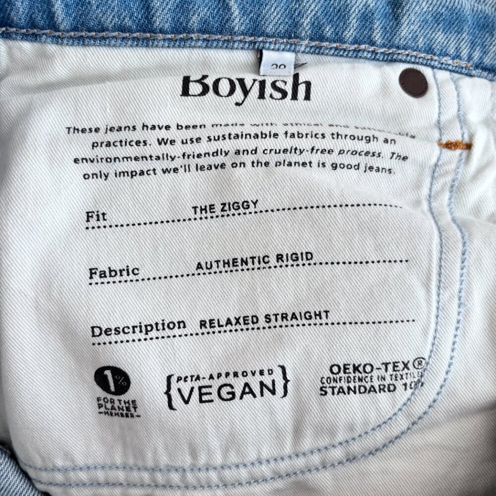 BOYISH The Ziggy Relaxed Straight Jeans in Sunrise - Picture 9 of 10